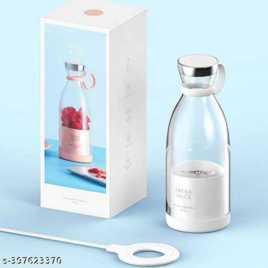 Portable and Electric Fresh Juice Blender for Shakes and Juices Wireless Bottle for Traveling.